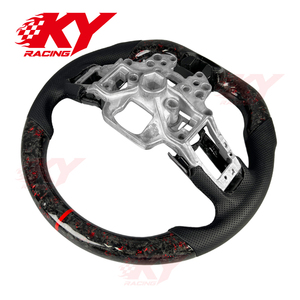 Accesorios Interiores para Auto, Volante Deportivo de Fibra de Carbono para Ford Mustang GT GT500 Shelby GT350 Mach 1 2015-2023, con Calefacción - Product Image 4