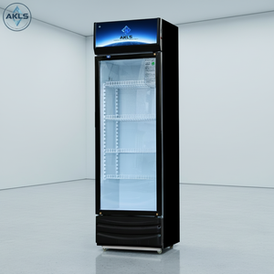 Réfrigérateur vertical <span class=keywords><strong>commercial</strong></span> pour boissons avec porte vitrée pour supermarché, personnalisable avec logo, pour l'affichage des boissons - Product Image 1