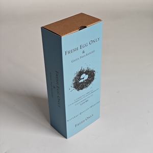 Caja de Regalo de Cartón Corrugado Kraft Personalizada Ecológica de Alta Calidad, Portátil y Reutilizable para 10 Huevos Frescos - Product Image 2