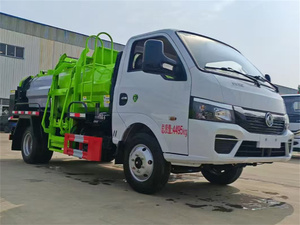 Camión de basura eléctrico hermético de 5 metros cúbicos, 4.5 toneladas, vehículo de transferencia de residuos de cocina Dongfeng con carga automática. - Product Image 4