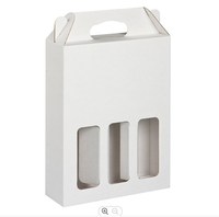 Boîte à vin rouge, emballage pour 3 bouteilles, coffret cadeau, carton pour bière, boîtes à vin en carton de luxe pour l'expédition