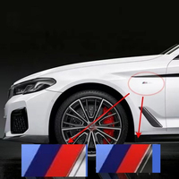 Emblème latéral de garde-boue de voiture ABS, badge de coffre arrière, autocollant logo M pour M M3 M5 M6 X3 E46 E90 F30 G20 E36 E34 X6 G30 Fan Club