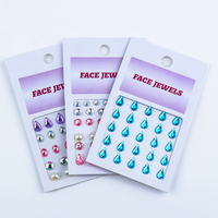 Autocollants de tatouage temporaires en strass de cristal de haute qualité, autocollants pour le visage et le corps, à la mode, pour la décoration des ongles