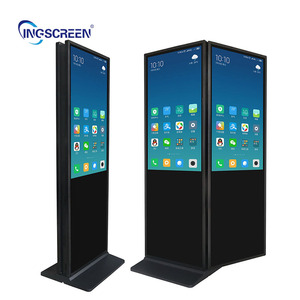 Ingscreen 43 inch trong nhà Android Double Sided màn hình quảng cáo kỹ thuật số biển hiển thị <span class=keywords><strong>LCD</strong></span> Màn hình kép tầng đứng kiosk - Product Image 1