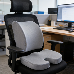 Coussins et oreillers de siège en mousse à mémoire de forme respirants et personnalisables YUE RISE, très demandés, pour le soutien <span class=keywords><strong>lombaire</strong></span> au bureau et en voiture - Product Image 1