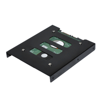 Support de Disque Dur SSD/HDD SATA en Métal Noir pour Ordinateur de Bureau, Prix Usine, 2,5-3,5 Pouces