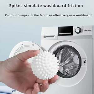 Balle de lavage en plastique durable conçue spécifiquement pour les machines à laver, élimine la saleté, empêche l'emmêlement, outil d'élimination des cheveux - Product Image 4