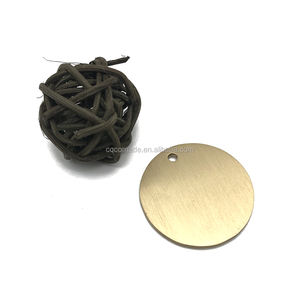 Targhetta identificativa per animali domestici in ottone massiccio anallergico, targhetta vuota in ottone da 30 mm, ciondolo identificativo per cani in ottone - Product Image 5