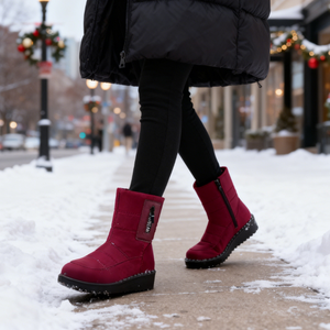 <span class=keywords><strong>Bottes</strong></span> d'<span class=keywords><strong>hiver</strong></span> classiques polyvalentes résistantes aux taches à la mode pour femmes Chaudes Semelles épaisses Fermeture éclair latérale Design <span class=keywords><strong>Randonnée</strong></span> en plein air Quotidien <span class=keywords><strong>Bottes</strong></span> <span class=keywords><strong>de</strong></span> neige - Product Image 4