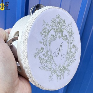 เครื่องดนตรีเคาะจังหวะไม้ขายส่ง กลองมือขนาดเล็ก 4 นิ้ว สำหรับงานแต่งงาน กลองมือแบบกำหนดเองสำหรับโบสถ์ กลองมือสำหรับเล่นในงานแต่งงาน - Product Image 6