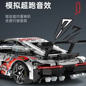 2023 Novo wanzhi 9821 Porsche Racing Car Moc brinquedos presente de Natal 1861pcs tijolos modelo bloco de construção brinquedo infantil