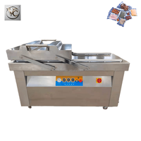 Machine de mise sous vide de table à double chambre FKJX pour sacs et pochettes, avec double bande personnalisée, quatre bandes, automatique, en acier inoxydable
