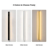 Lámpara de Pared Moderna de Tira LED de Aluminio, Regulable, Alto CRI 90, para Dormitorio y Sala de Estar