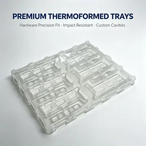 ถาดพลาสติก PP PET PVC สำหรับบรรจุภัณฑ์ชิ้นส่วนฮาร์ดแวร์จากโรงงานโดยตรง - Product Image 2