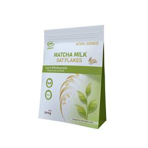 Fiocchi d'avena al latte e matcha, <span class=keywords><strong>cereali</strong></span> <span class=keywords><strong>integrali</strong></span> per la <span class=keywords><strong>colazione</strong></span> - Product Image 1