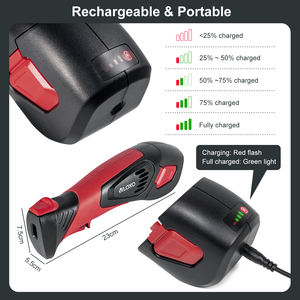 Couteau électrique sans fil rechargeable à lame dentelée pour couper les viandes, la volaille, le pain, le <span class=keywords><strong>poisson</strong></span>, couteau à filet électrique au lithium-ion - Product Image 3
