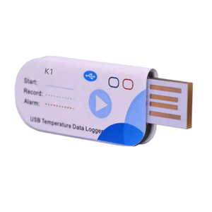 WENMEICE Einweg-USB-Kunststoff-Temperatur-Kühlketten-Thermometer Datenlogger IP65-Schutzart 1°C Auflösung OEM/ODM Temperatur - Product Image 1