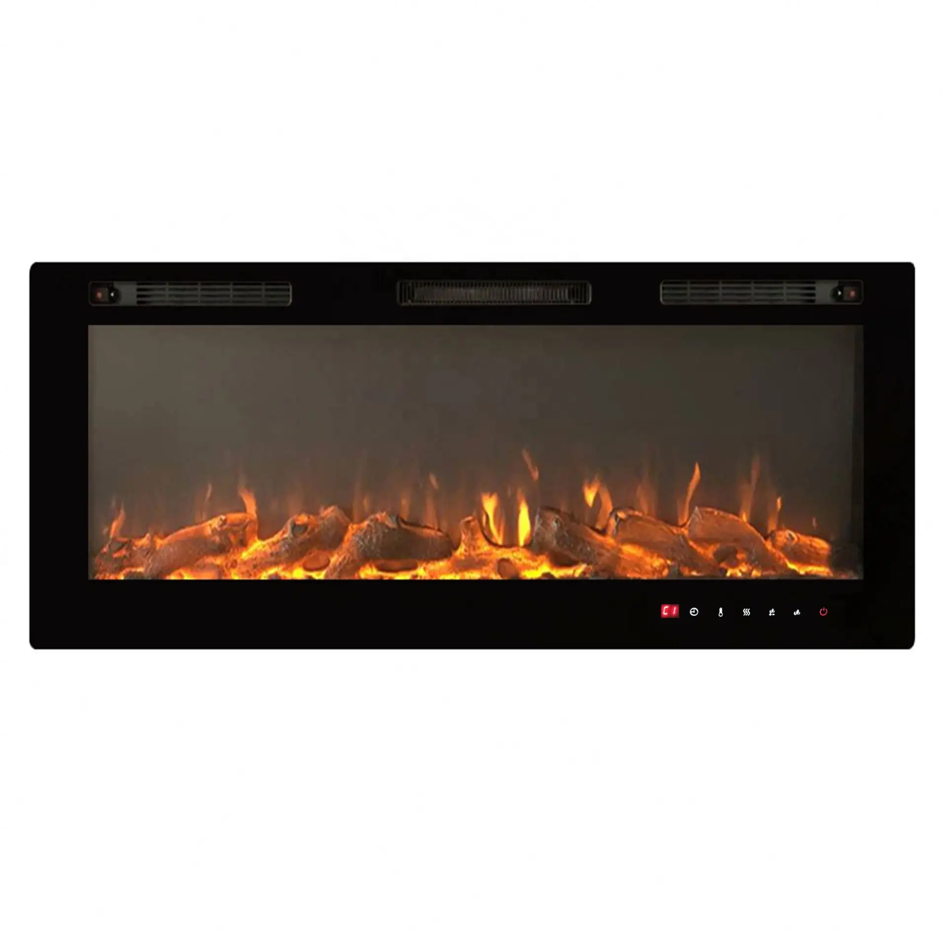 50 INCH WALL MOUNTED INSERTED FREESTANDING FIREPLACE WITH WIFI CONTROL & BLUE TOOTH SPEAKER