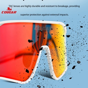 Occhiali Sportivi COUGAR con Protezione Anti-Vento e UV, Montatura in TR90 per Pattinaggio di Velocità, Skateboard, Monopattino e Ciclismo - Product Image 5