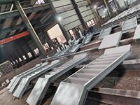 Escaliers préfabriqués en structure acier certifiés CE |   Escalier métallique industriel pour immeuble de bureaux, atelier, entrepôt en acier |