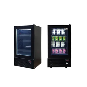MeisdaホットセールSD50ミニ商用カウンタートップアイスクリームディスプレイ冷凍庫、50Lシングル温度スタイル