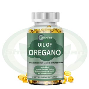 Yetişkin bağışıklık desteği için Oregano ve siyah tohum yağı takviyeleri OEM Softgels kapsül yağı sindirim sağlık antioksidan faydaları - Product Image 1