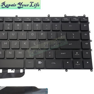 คีย์บอร์ดแล็ปท็อปแบ็คไลท์ภาษาอังกฤษ US สำหรับ <span class=keywords><strong>Dell</strong></span> Alienware X15 R1 R2 X15 05vhrx X17คีย์บอร์ด0051KH R1สีดำใหม่ - Product Image 4