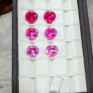 หินพลอยสีชมพูประดับรูปหัวใจอัญมณีหลวมอัญมณีคุณภาพระดับพรีเมียมสำหรับการทำเครื่องประดับทำด้วยมือ - Product Image 6