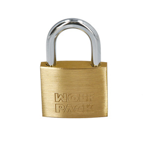 Lucchetto in ottone, catena standard, con chiave unificata, 50 mm, n. 2, Resistente - Product Image 1