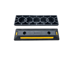 उच्च गुणवत्ता वाला पीला ब्लैक रबर प्लास्टिक बैरियर डिवाइस पार्किंग के लिए पार्किंग स्थल रक्षक रोड पर रोक लगा देता है - Product Image 6