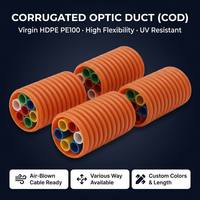 Труба HDPE COD для защиты внешней оболочки подземных оптоволоконных телекоммуникационных кабелей, сертифицированная по стандарту EN 61386, SN4, SN8