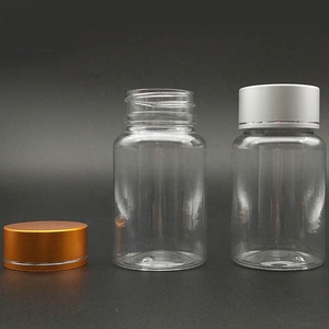 80Ml Pet <span class=keywords><strong>Plastic</strong></span> Fles Geneeskunde Drug Container Transparante Medische Pil Fles Met Aluminium Fles Deksel - Product Image 3