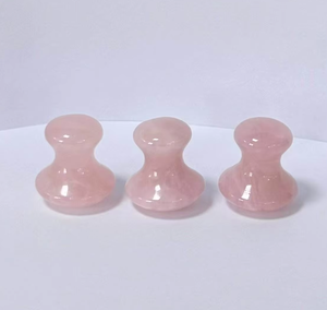 Dẫn LƯU BẠCH HUYẾT Rose Quartz Tự nhiên Jade nấm <span class=keywords><strong>Shape</strong></span> Massager cho cơ thể - Product Image 1