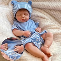 Poupées Reborn LouLou en silicone souple de 13 pouces, personnalisation du sexe et de la coiffure, jouets de poupées simulant des nourrissons prématurés