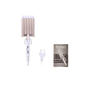 Kemei KM-1110 Ménage Cinq Barils de Chauffage En Céramique Fer À Friser Un Chauffage Rapide Jusqu'à Professionnel Grande Vague Cheveux Bigoudi - Product Image 4