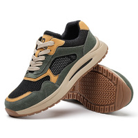 Sepatu Keselamatan DianSen 348 Modern Suede Bernapas Unisex untuk Bengkel & Konstruksi Musim Dingin/Semi/Musim Panas Sepatu Sneakers Berujung Baja