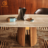 Table à manger rectangulaire haut de gamme en bois de chêne, design ergonomique moderne du milieu du siècle, avec chaise robuste et coussin confortable