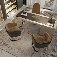 Meubles de maison en velours nordique, tables et chaises de salle à manger Teddy, chaises de salle à manger modernes de luxe blanches à double pied