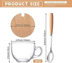 Mug à café en bois écologique avec cuillère 100/200ml, logo personnalisé, style américain, pour cadeaux - Product Image 5