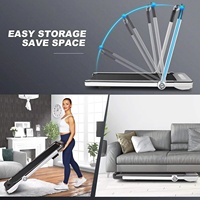 Caminadora Eléctrica Plegable, Plataforma de Caminata Portátil con Pantalla LED, Máquina de Correr Compacta para Ejercicio Físico en Casa