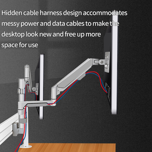 Hillport Màn hình kép đứng có thể điều chỉnh khí mùa xuân Máy tính để bàn màn hình cánh tay cho màn hình kép - Product Image 6