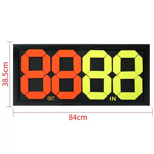 Tabellone Portatile a Doppia Faccia per Sostituzioni Arbitro Calcio, Manuale, Display a 4 Cifre per Cambio Giocatori - Product Image 6