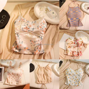 Nuevo Top sin Mangas con Cuello en V para <span class=keywords><strong>Mujer</strong></span>, Estilo Europeo Americano, con Encaje, Borlas, Cintas y Botones, Transpirable, Espalda Descubierta, 100% Algodón - Product Image 2