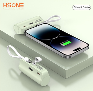 Cargador Portátil Mini Capsule de 10000 mAh con Carga Rápida PD de 22.5 W, Manos Libres, con Cable, Soporte para Teléfono y Pantalla Digital - Product Image 3