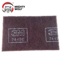 Outils abrasifs en nylon scotch brite non tissé tampon à récurer 7447 pour métal en aluminium en acier inoxydable