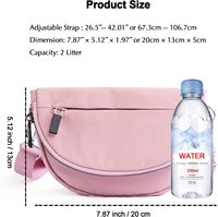 Riñonera de nailon impermeable personalizada para mujer, bolso de pecho, bandolera, riñonera deportiva, bolso cruzado, cinturón lindo