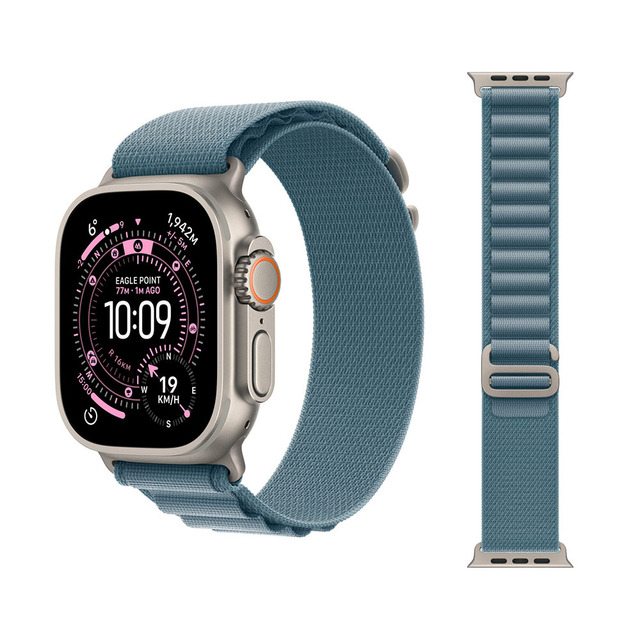 Official New Color Alpine Loop Strap Compatible with Apple Watch Ultra 2 49mm Watch Band Latest Watch 11 Nylon Strap Wholesale