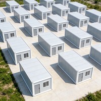 Maison modulaire à assemblage rapide, construction rapide, conteneur à trois étages empilables, acier galvanisé pour les camps de chantier