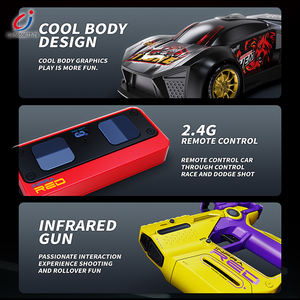 צעצוע רכב מרוצים צ'נג'י עם תאורת לד, כולל שלט רחוק, אינטראקטיבי, רב תכליתי, עיצוב מגניב, 3 ב-1, ירי אינפרא אדום, רכב שלט רחוק - Product Image 3