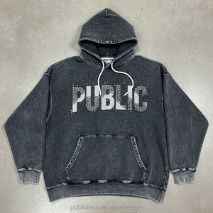 Sudadera con Capucha de Invierno para Hombre, Estilo Casual, Lavada, Talla Grande, Gruesa, de Fabricantes de Ropa Personalizada - Product Image 1